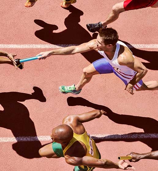 Personas corriendo en maratón