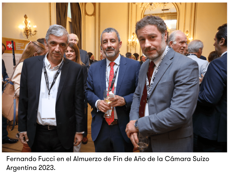 Fernando Fucci en el Almuerzo de Fin de Año de la Cámara Suizo Argentina 2023.