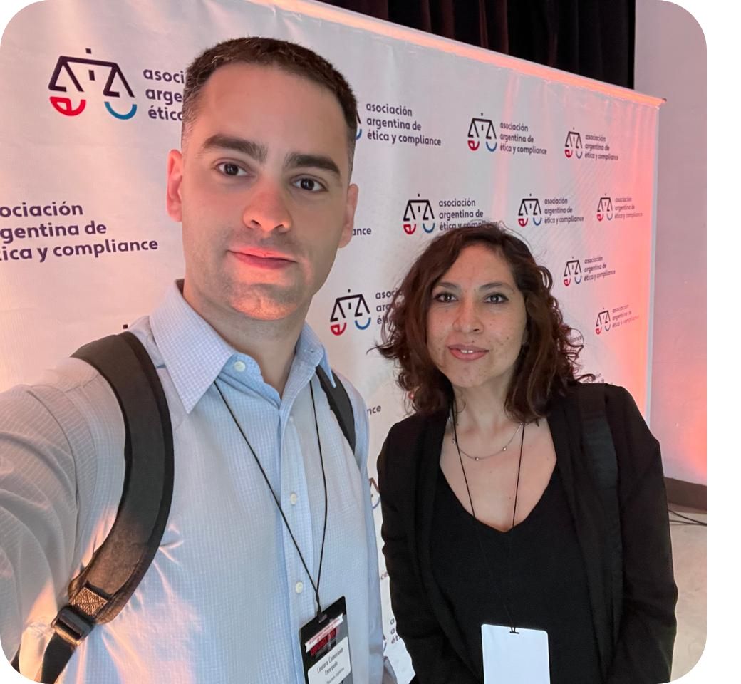 Lautaro Camoriano y Patricia Terraza en el evento