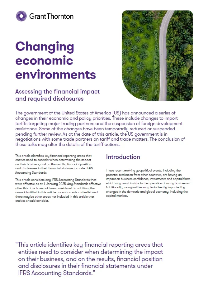 Entornos económicos cambiantes