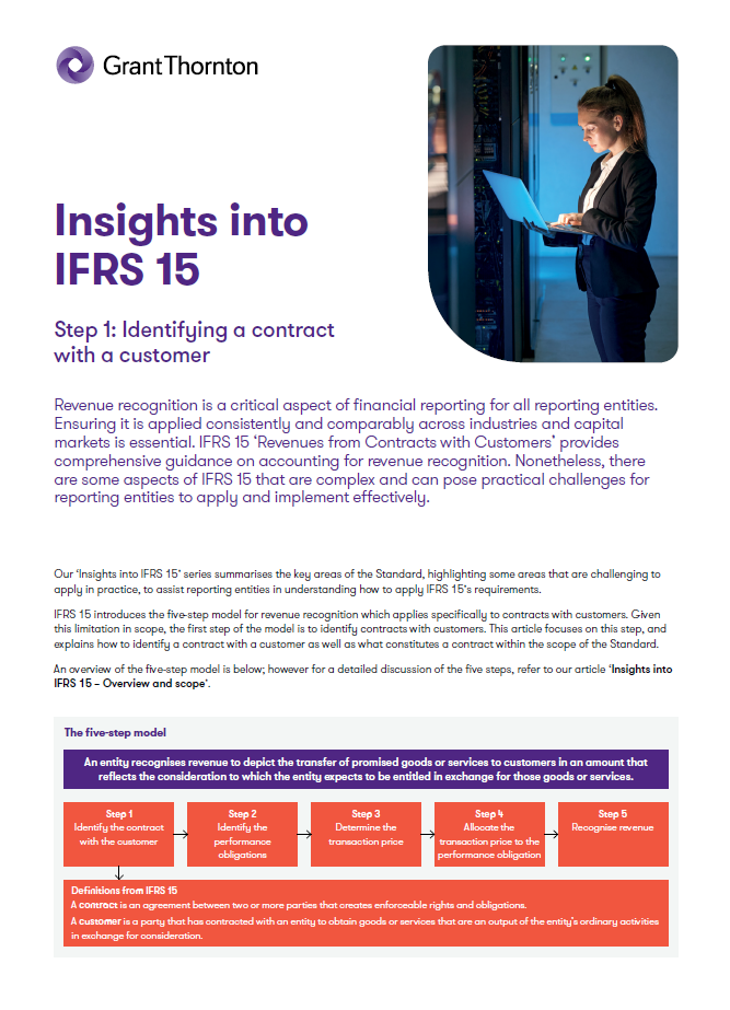 Paso 1: Identificar contratos con clientes