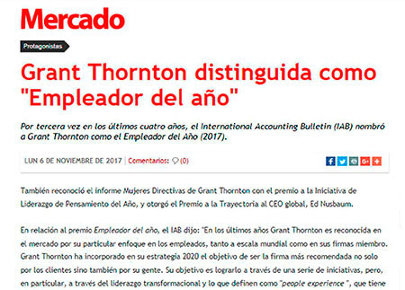 Mercado - Grant Thornton Empleador del Año