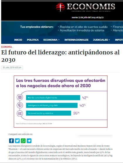 Nota en diario Economis