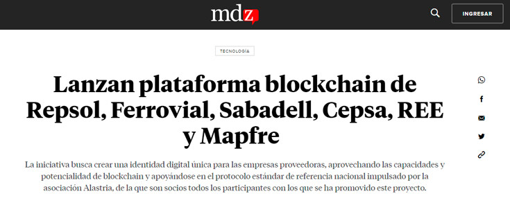 Plataforma blockchain