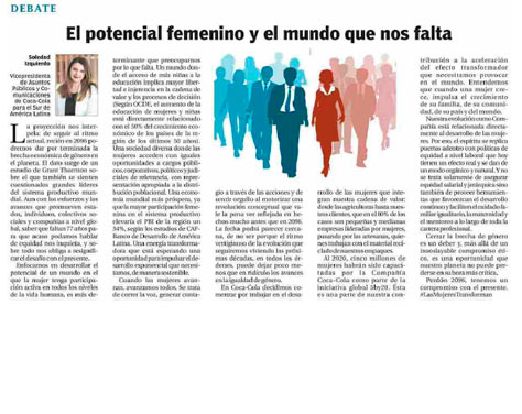 Nota El Cronista - potencial femenino