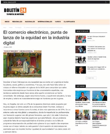 Nota Boletin24 - Comercio electrónico