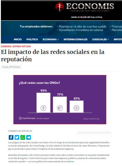 Nota en diario Economis