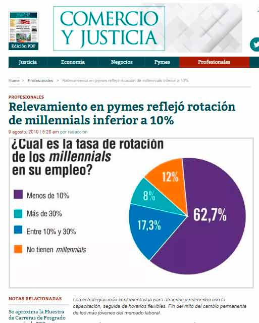 Nota en diario Comercio y Justicia
