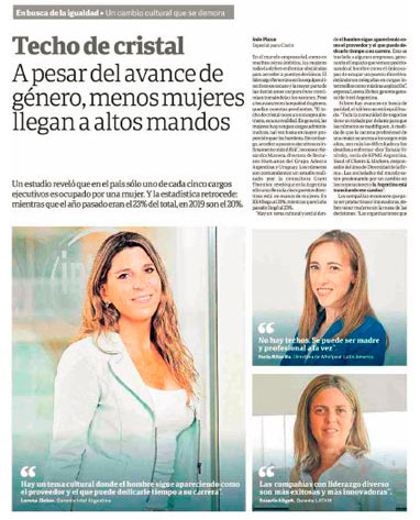 Nota Clarín - Techo de cristal