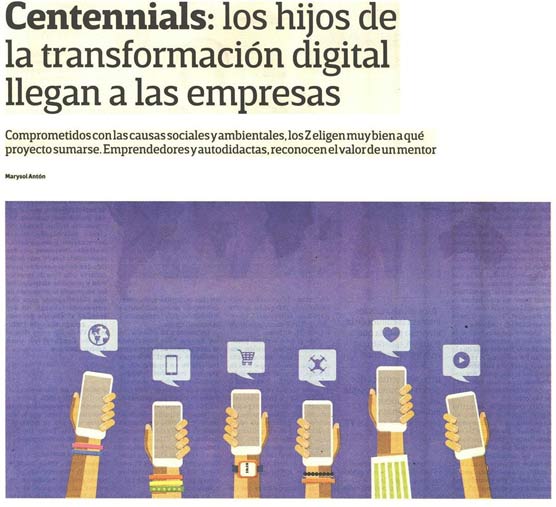 Nota:Centennials: los hijos de la transformación digital llegan a las empresas
