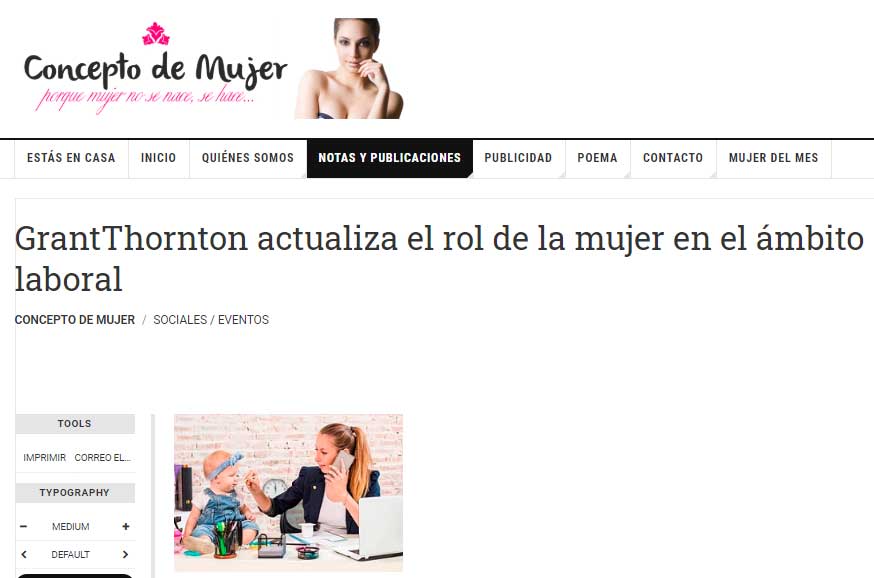 Nota portal Concepto de mujer