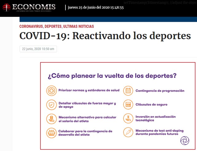 Nota en diario Economis