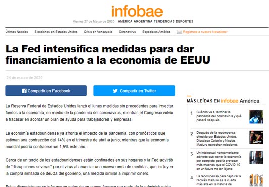 Noticia diario Infobae