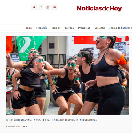 Nota portal Noticias de hoy