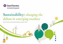 Sustainability report front cover